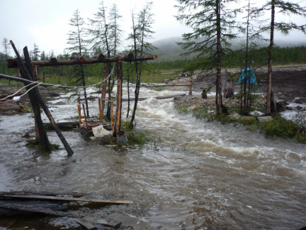 Наводнение на базе. Река Энач